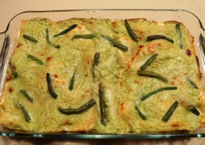 lasagne al forno con pesto